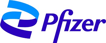 Blue logo with text reading Pfizer